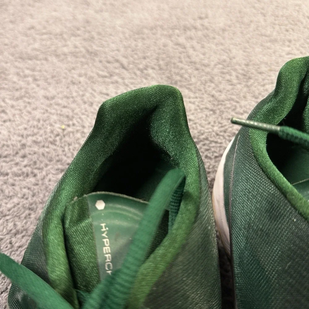 Nike Hyperchase Basketball Shoes Mens 14 Green Athletic Shoes Gym Emerald 813262